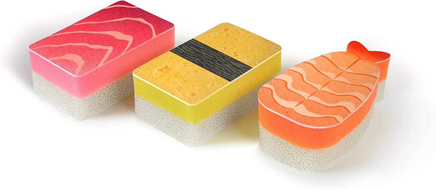 Fred WASHABI Sponges Sushi Assortment – Set of 3