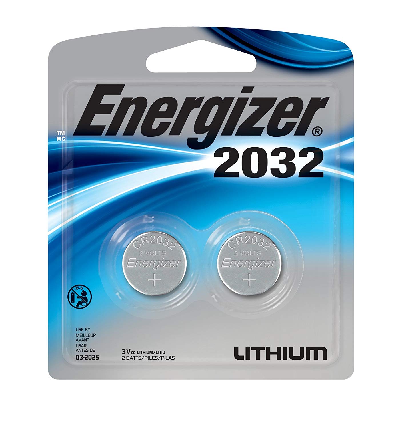 Energizer Lithium CR 2032 Battery – 2 Pack