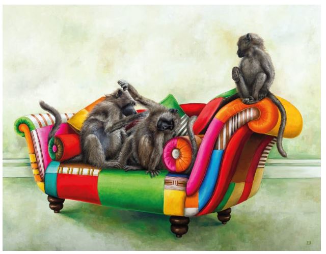 Wildlife At Leisure – Rhino And Friends Note Cards – Set of 6