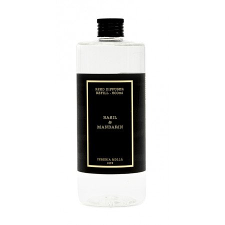 Cereria Molla - Basil and Mandarin Diffuser Oil Refill – 16.9oz
