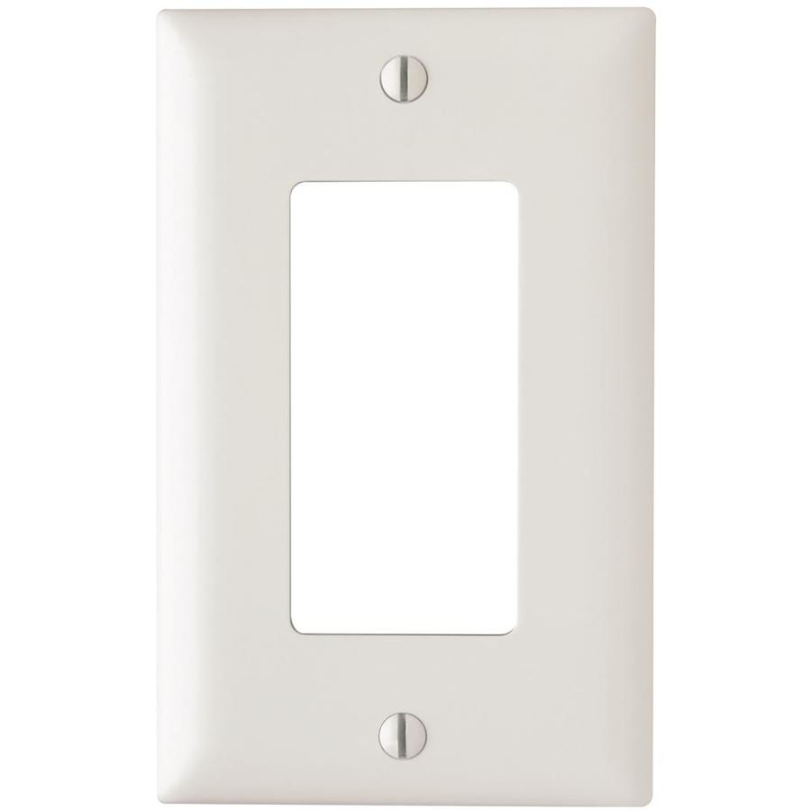 Decorator Single Wall Plate – White