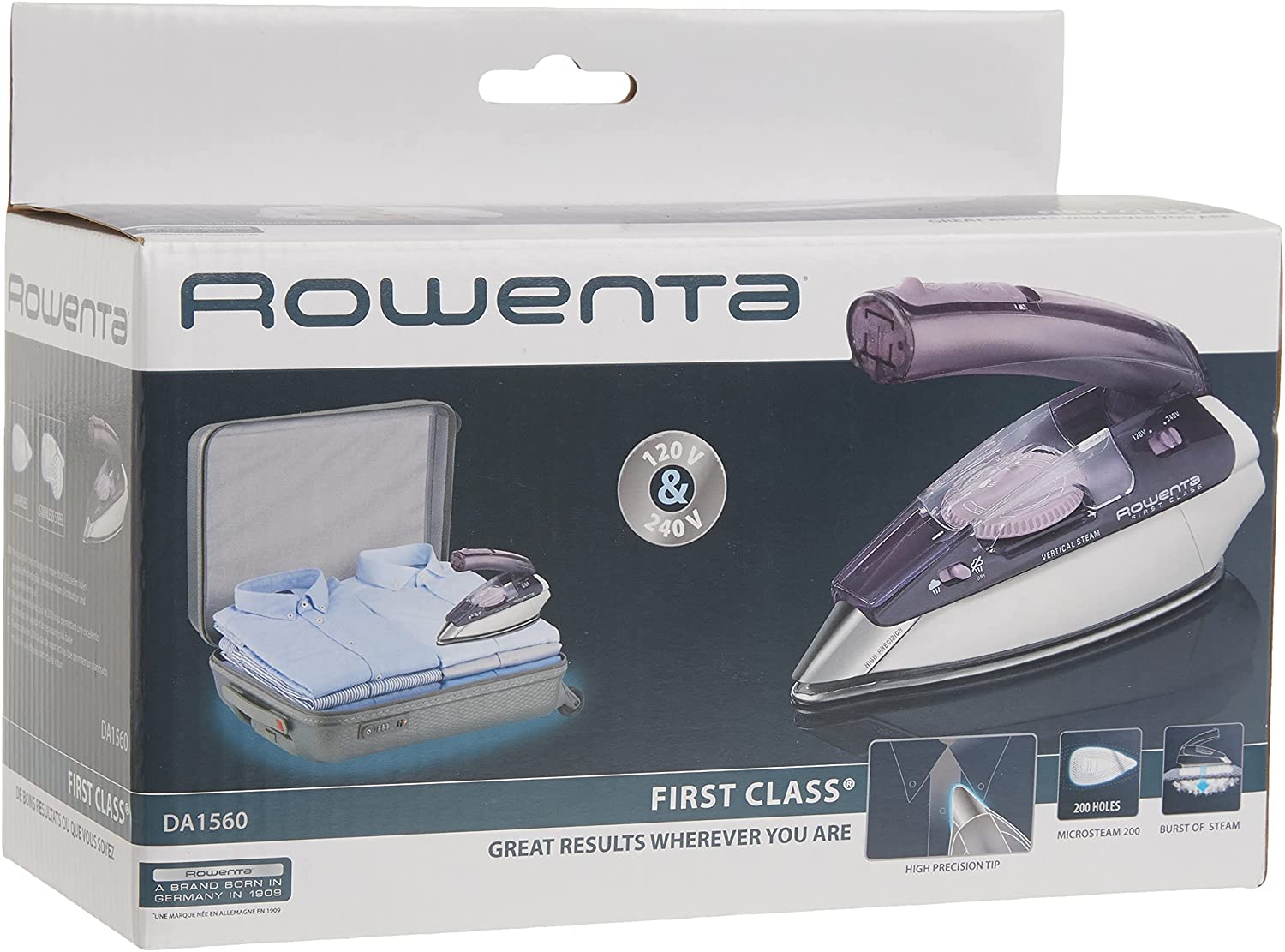 Rowenta Compact Travel Steam Iron – 1000 Watt