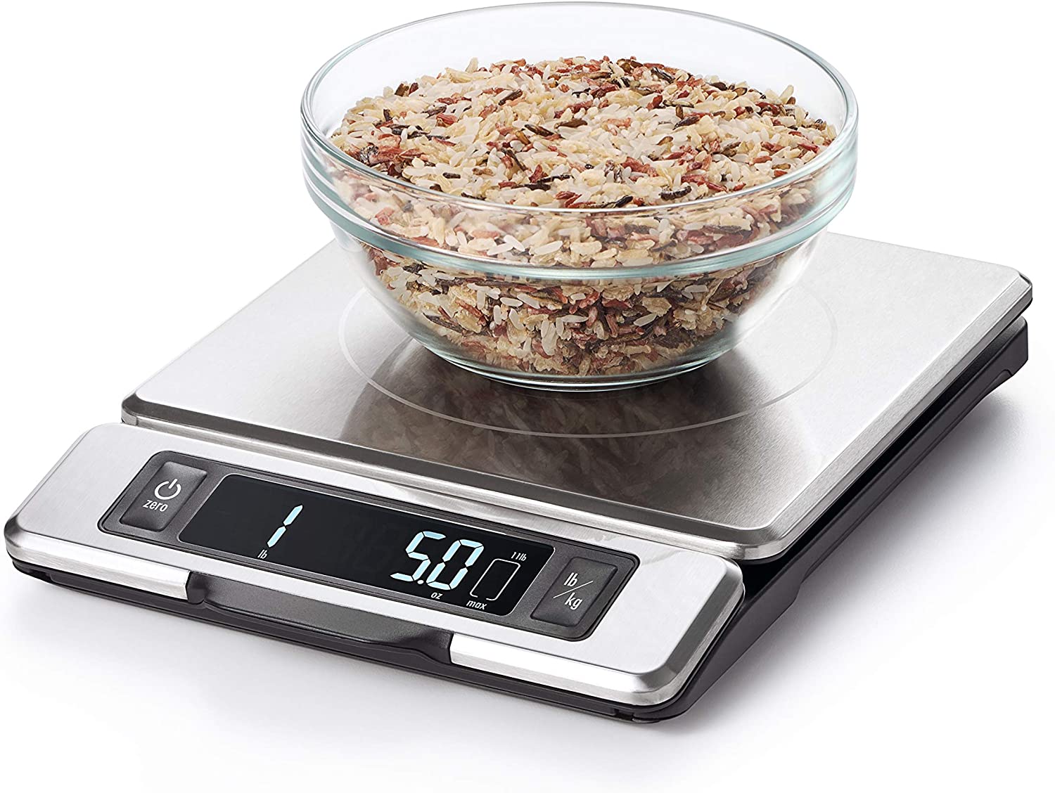 OXO Good Grips 11-Pound Stainless Steel Food Scale with Pull-Out Display