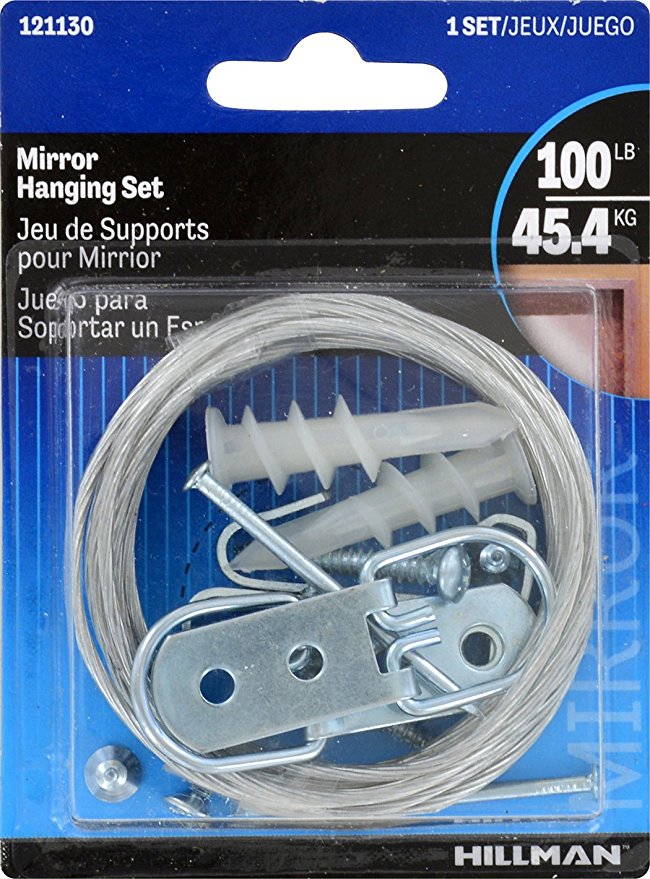 Hillman 100lb Extra Heavy-Duty Mirror Kit – 8ft