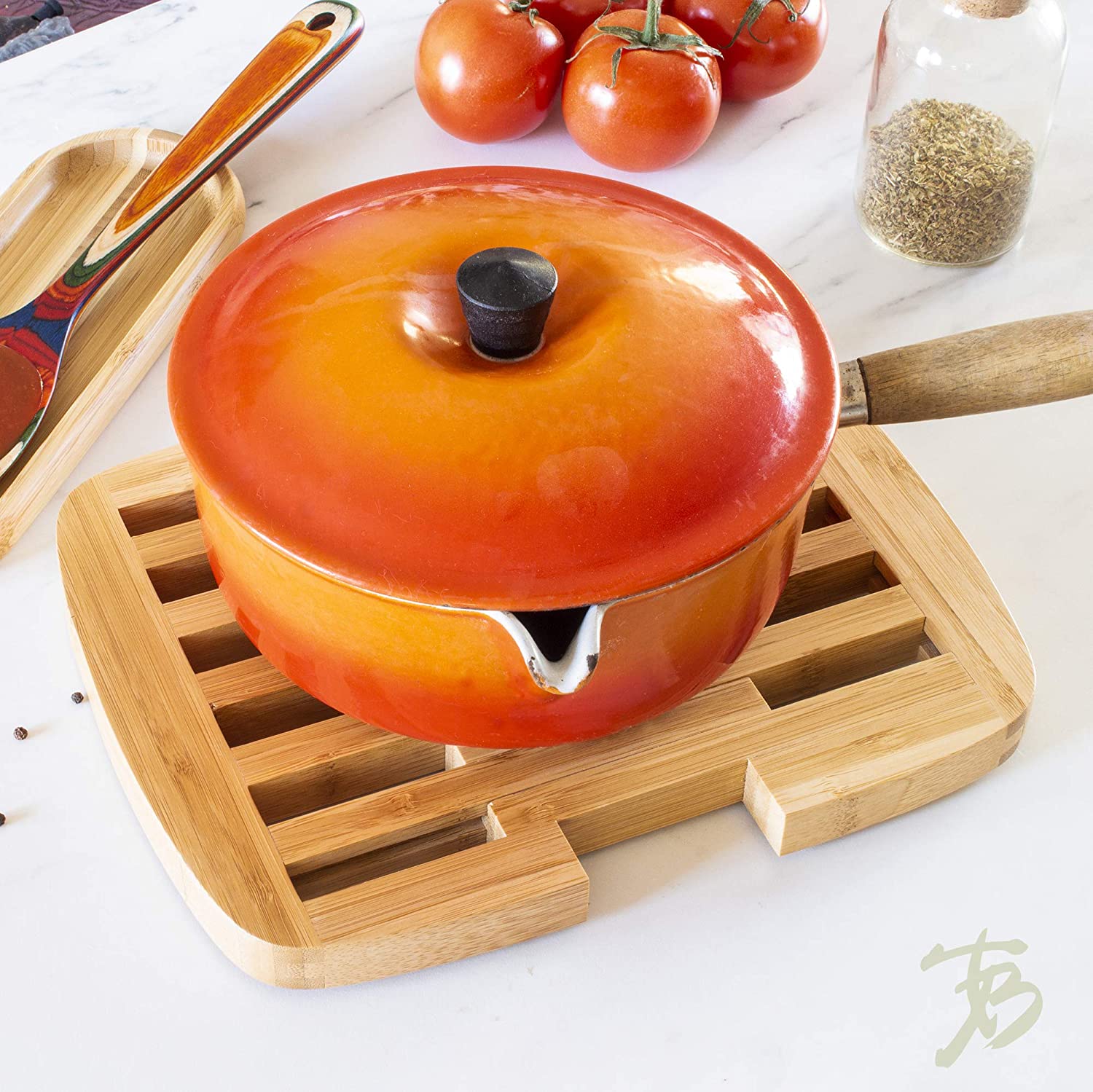 Expandable Bamboo Trivet – 8.75" by 11.75" When Expanded