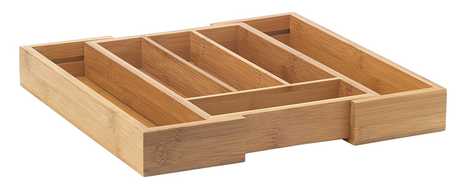 Bamboo Expandable Cutlery Tray
