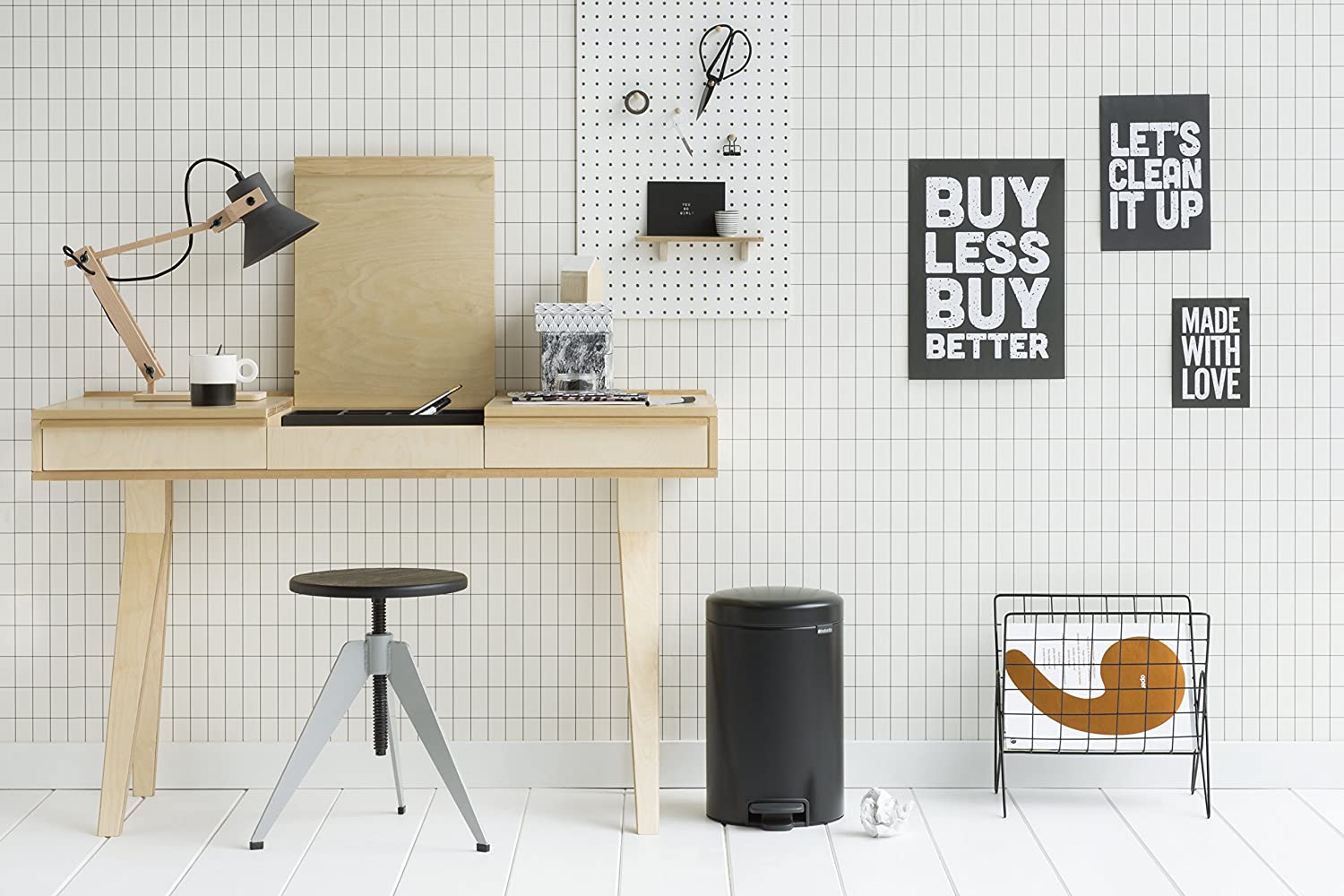 Brabantia NewIcon Step Trash Can – Matt Black – 3.2 Gal - LOCAL UPPER EAST SIDE DELIVERY ONLY