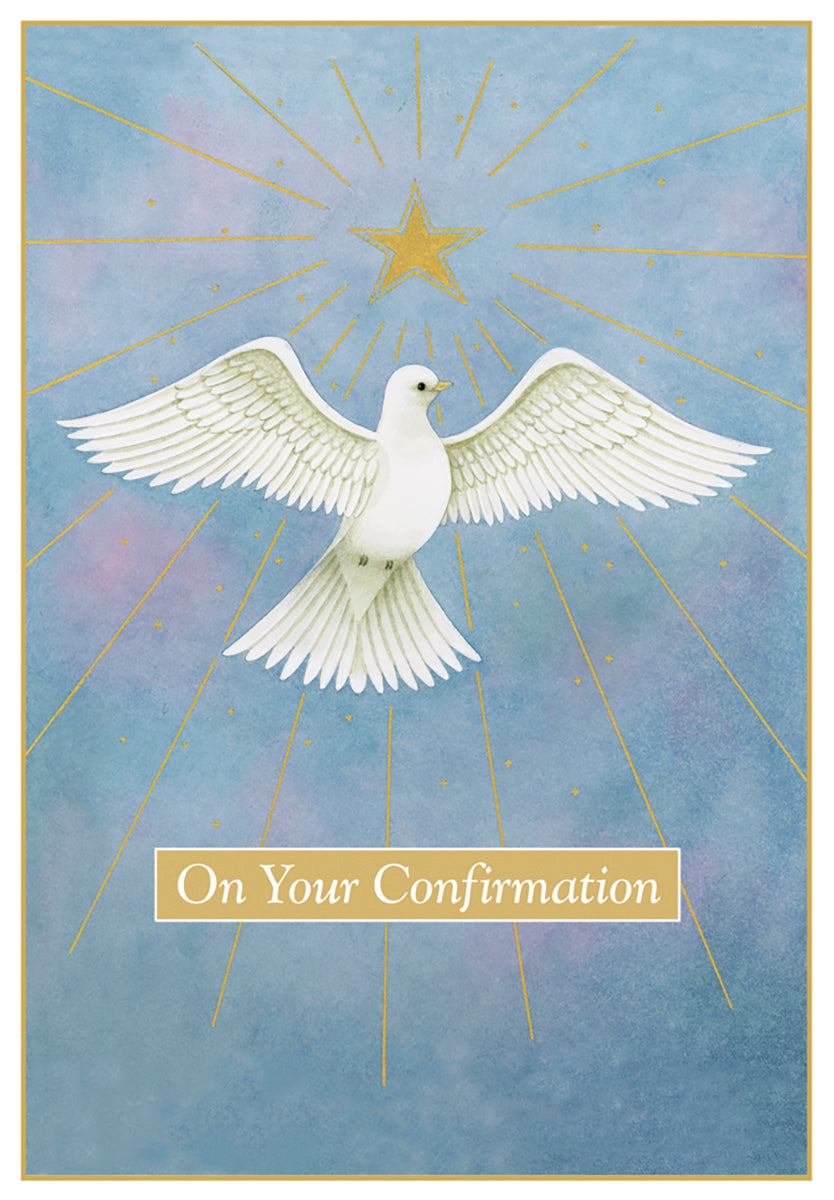 Caspari – With Joyful Blessings On Your Confirmation Day Card – 1 Card & 1 Envelope