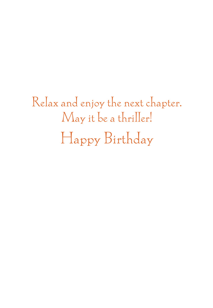 Caspari – Relax And Enjoy Happy Birthday Card – 1 Card & 1 Envelope