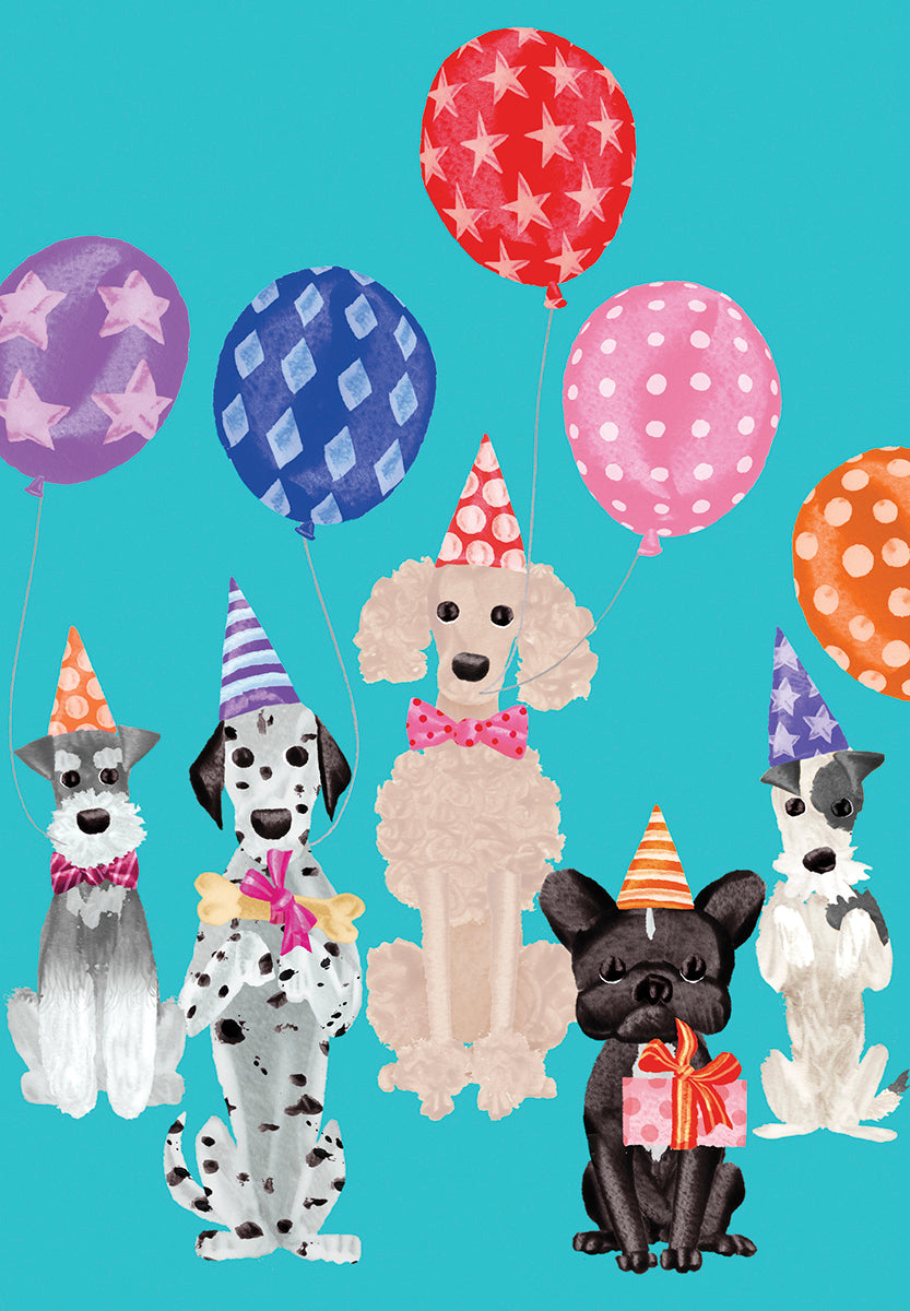Caspari – Happy Birthday From The Gang – 1 Card & 1 Envelope