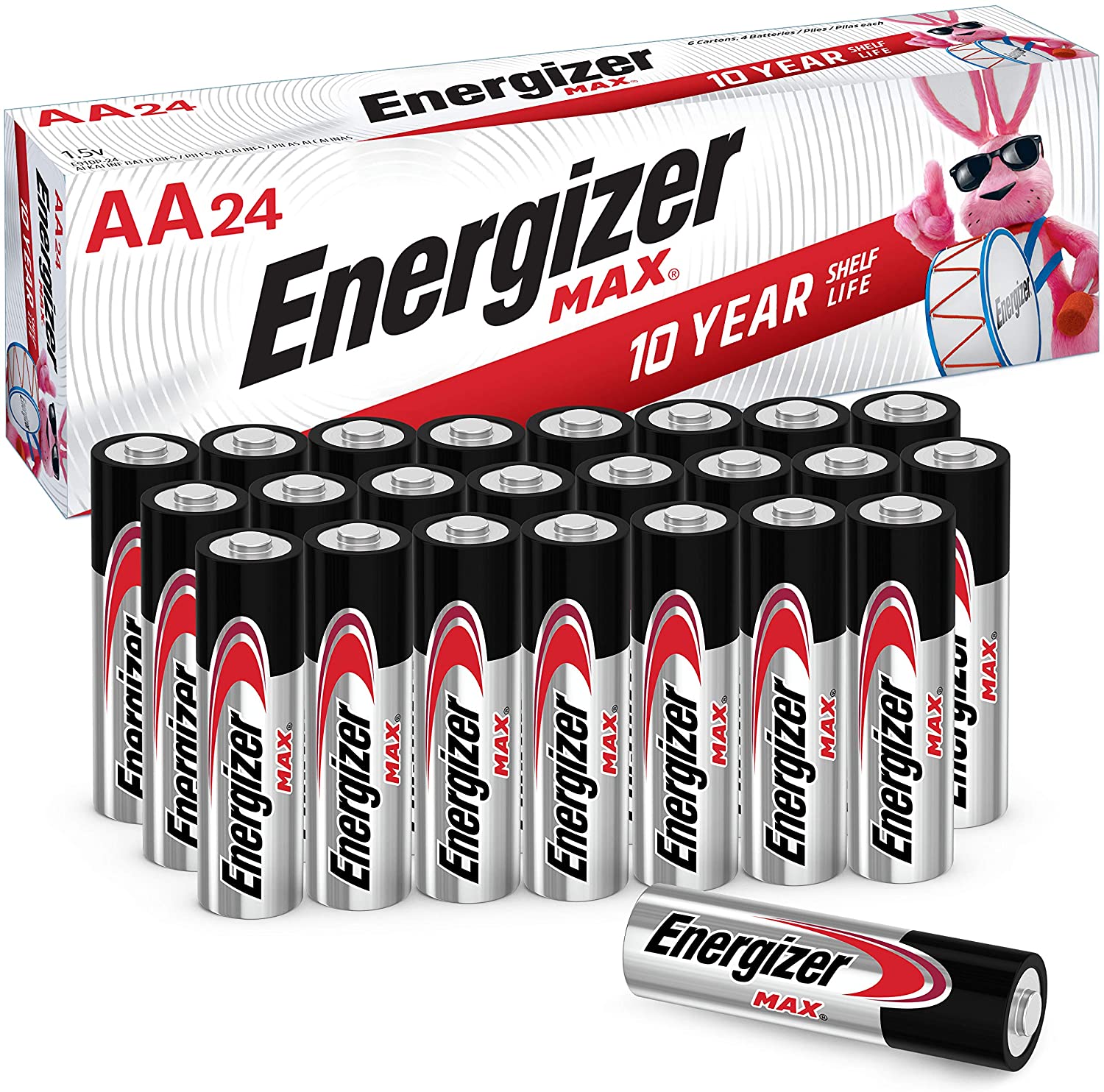 AA Energizer MAX Alkaline Battery – 24pk