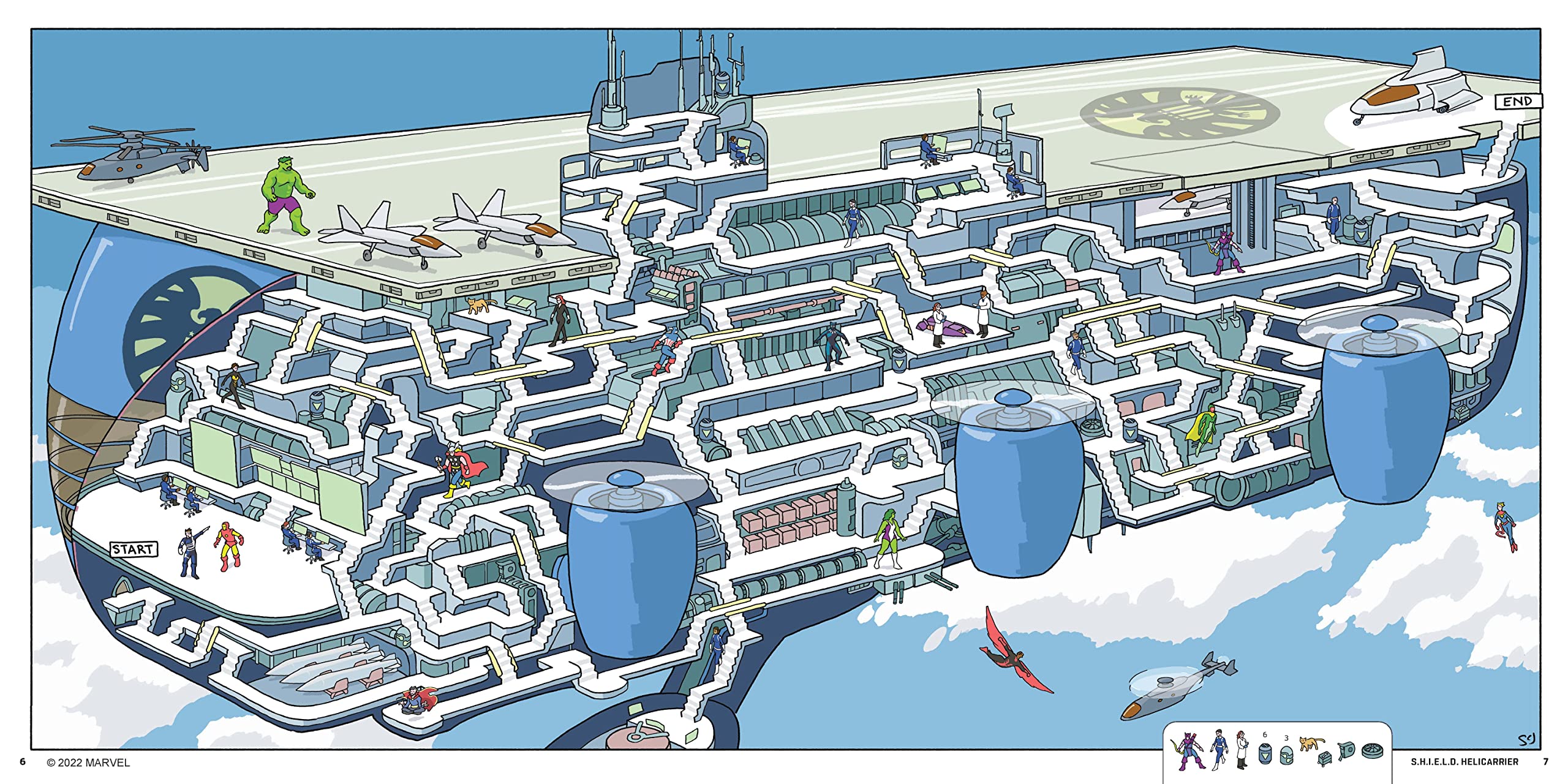 Marvel Mazes Novelty Book