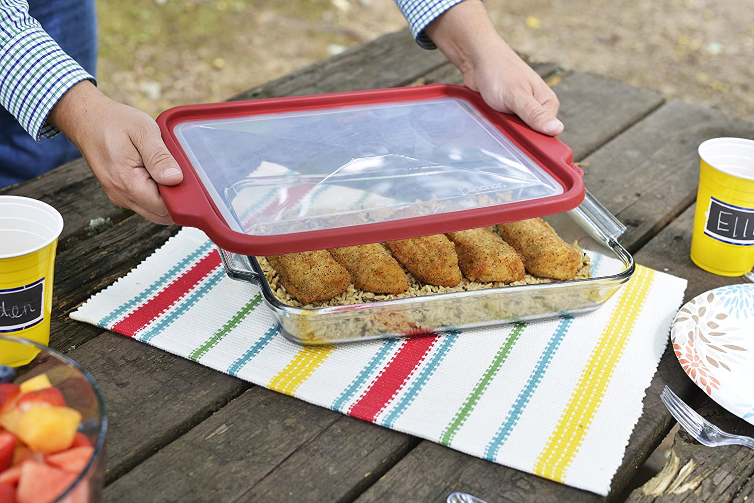 Glass Baking Dish With Lid – 3-QT