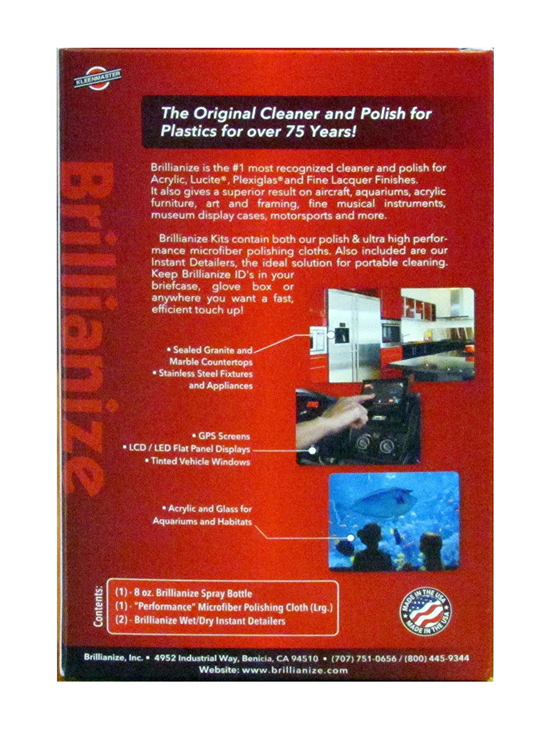 Brillianize Acrylic / Glass / Plastic Cleaning Kit