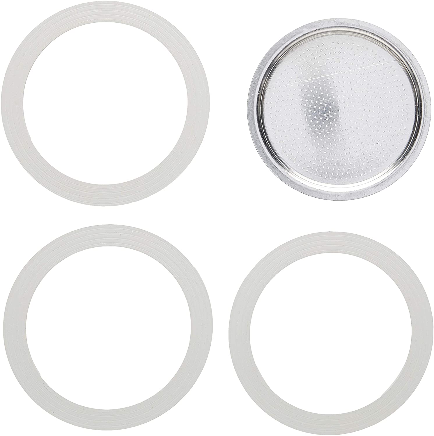 Bialetti Replacement Gaskets and Filter Set, Moka Express 12 Cup