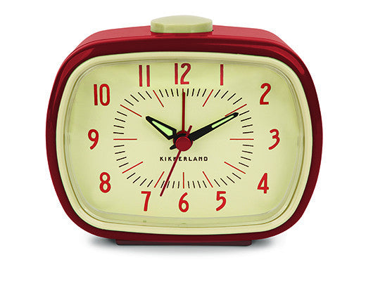 Kikkerland Retro Red Alarm Clock – S. Feldman Housewares
