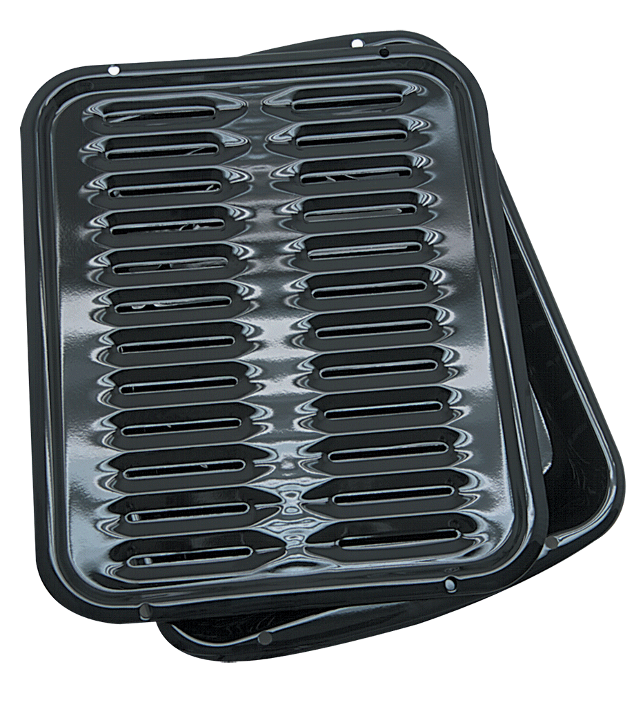 Range Kleen 2-Piece Heavy Duty Porcelain Broil & Bake Pan – 16" x 12.75"