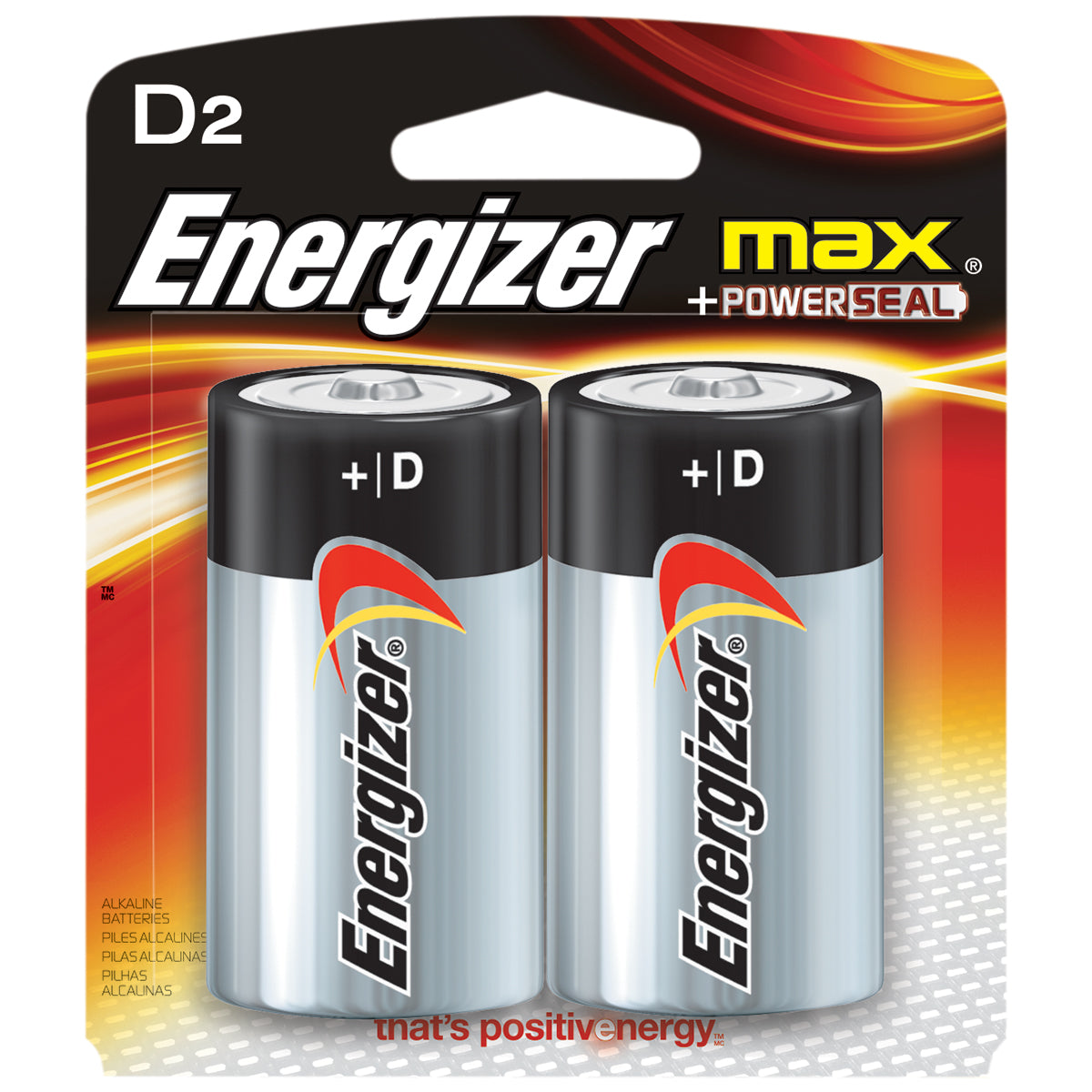 Energizer Max D Battery – 2 Pack