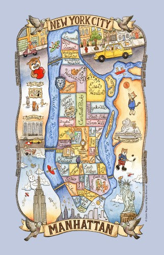 Kay Dee Designs Poster Style Cotton Tea Towel – Manhattan Adventure