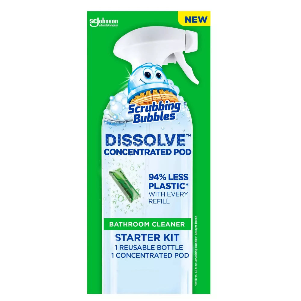 Scrubbing Bubbles Dissolve Pods Bathroom Cleaner Starter Kit - 0.28 fl oz