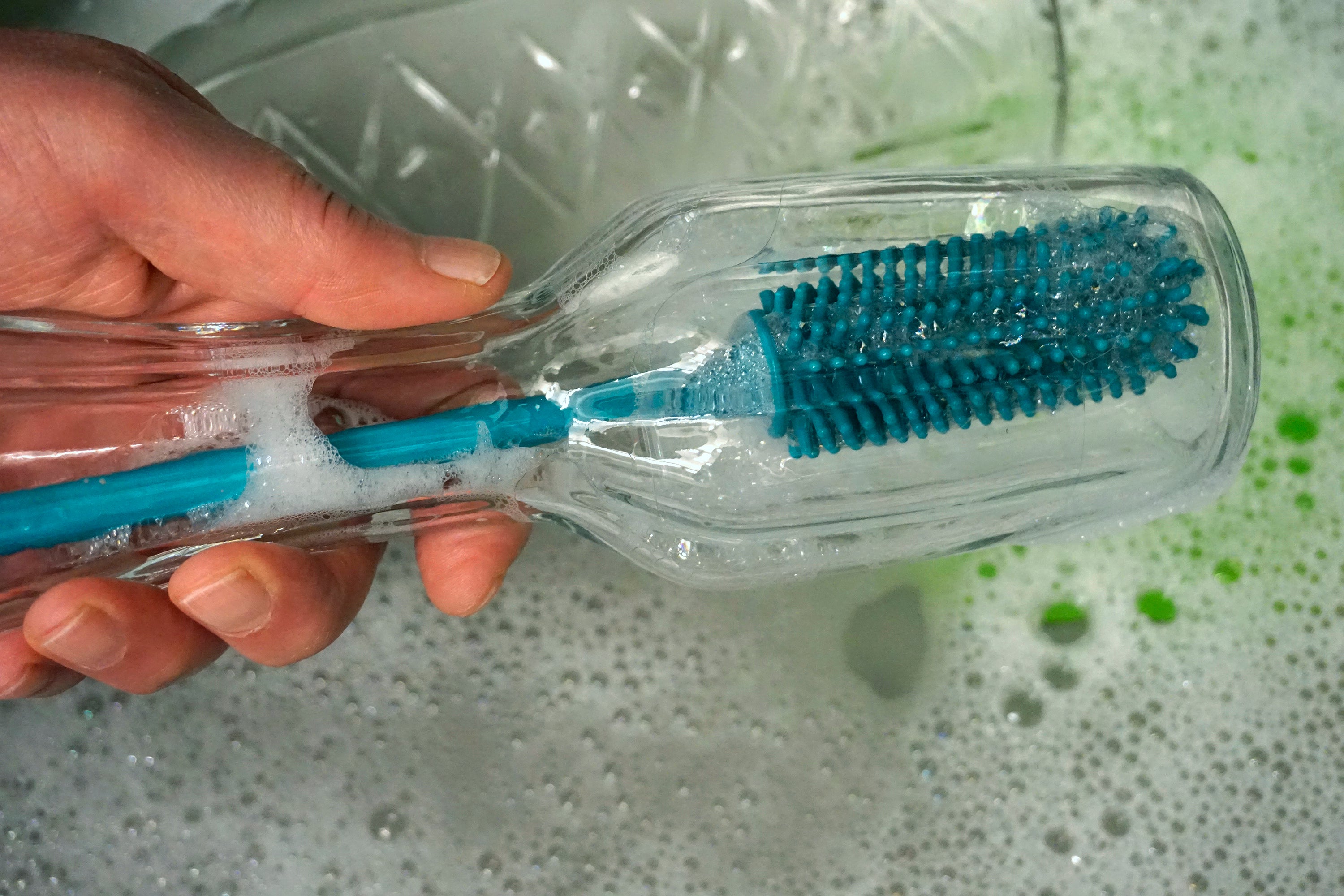 Silicone Bottle Brush – Turquoise