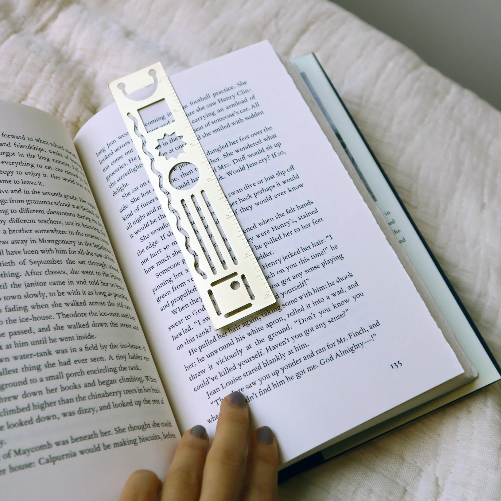 Kikkerland 3 in 1 Metal Ruler