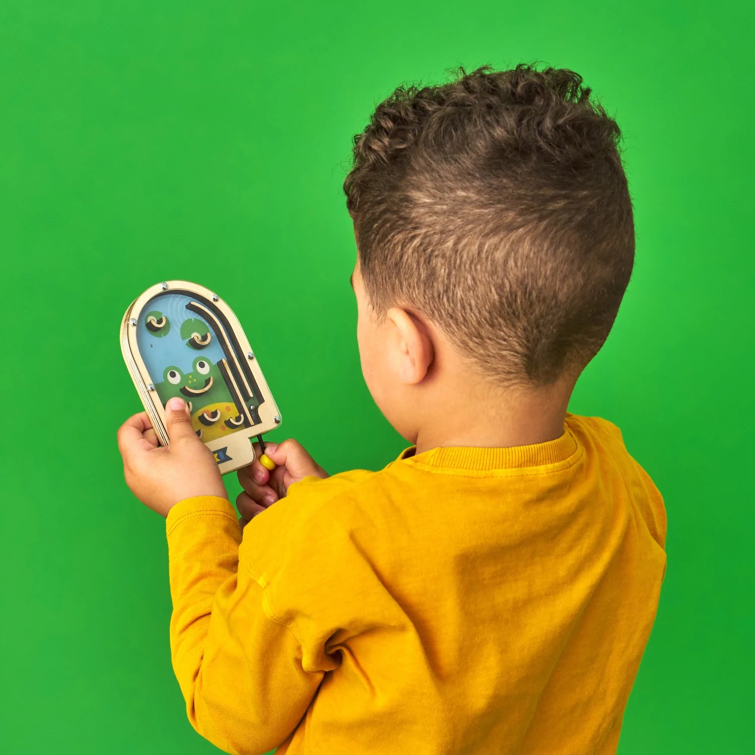 Kikkerland Wooden Pinball Games – Assorted Styles – Sold Individually