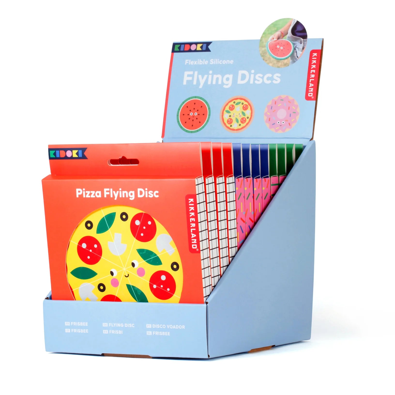 Kikkerland Flexible Silicone Flying Discs – Assorted Styles – Each Sold Separately