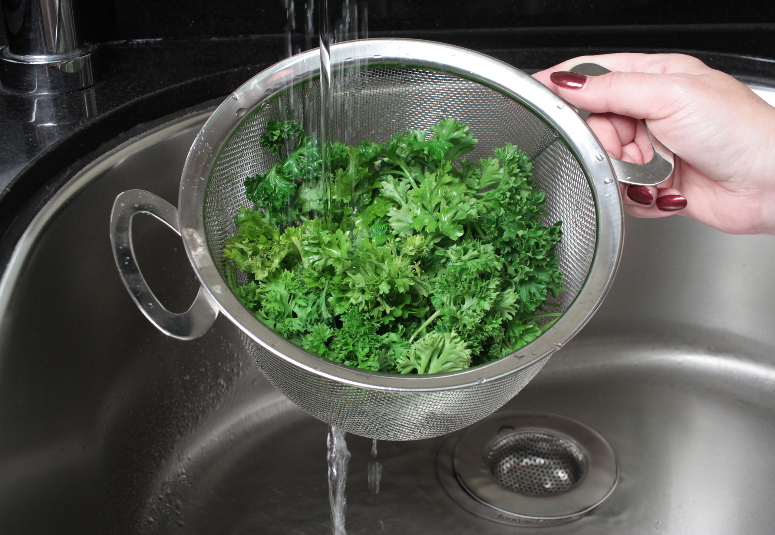 Precision Pierced Stainless Steel 3 qt Colander