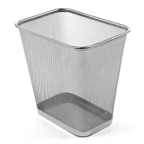 Design Ideas Meshworks Wastebasket – Silver