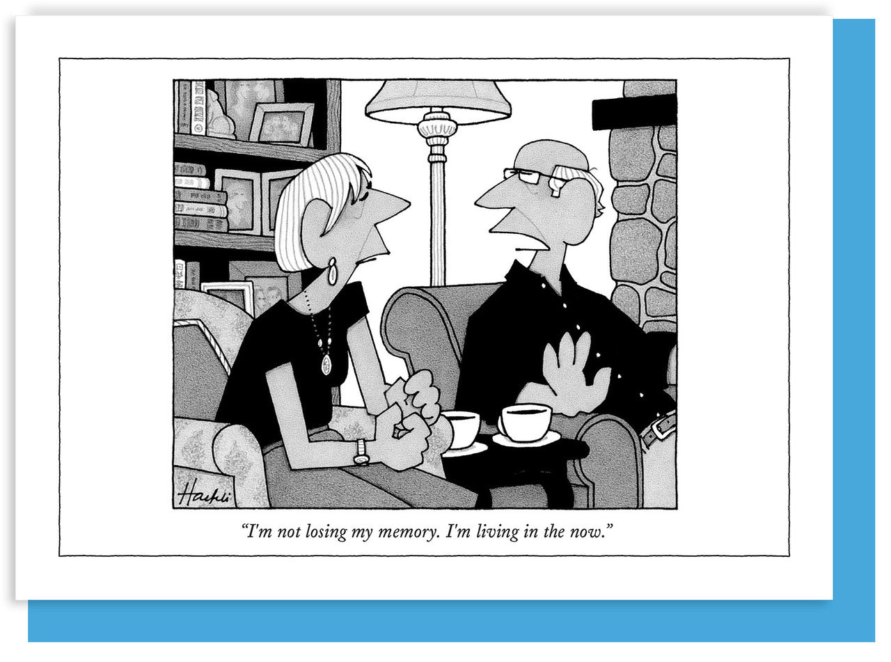 New Yorker Note Card - Living In The Now