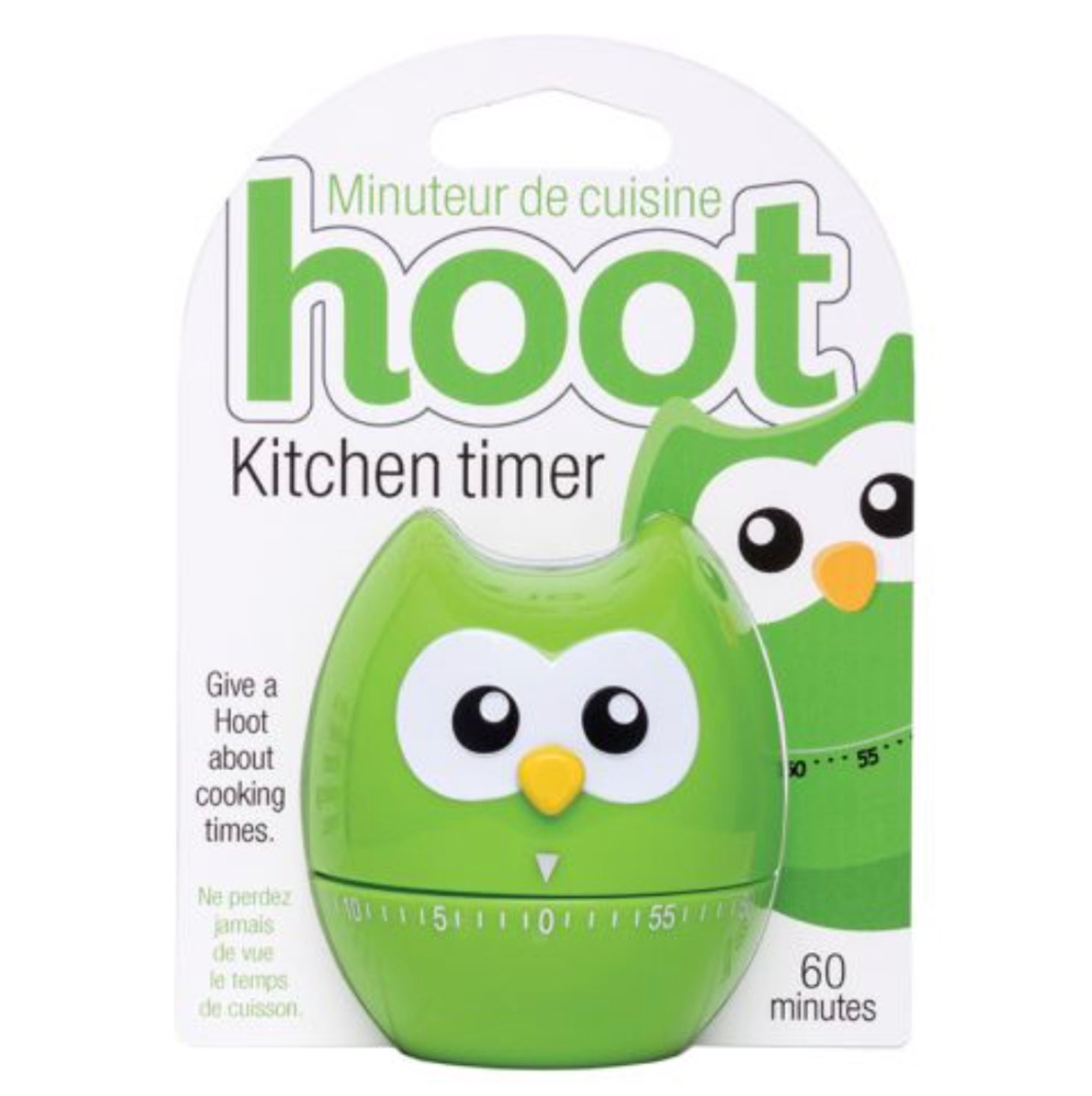 Joie Hoot Owl Kitchen Timer – Assorted Colors – Each Sold Separately