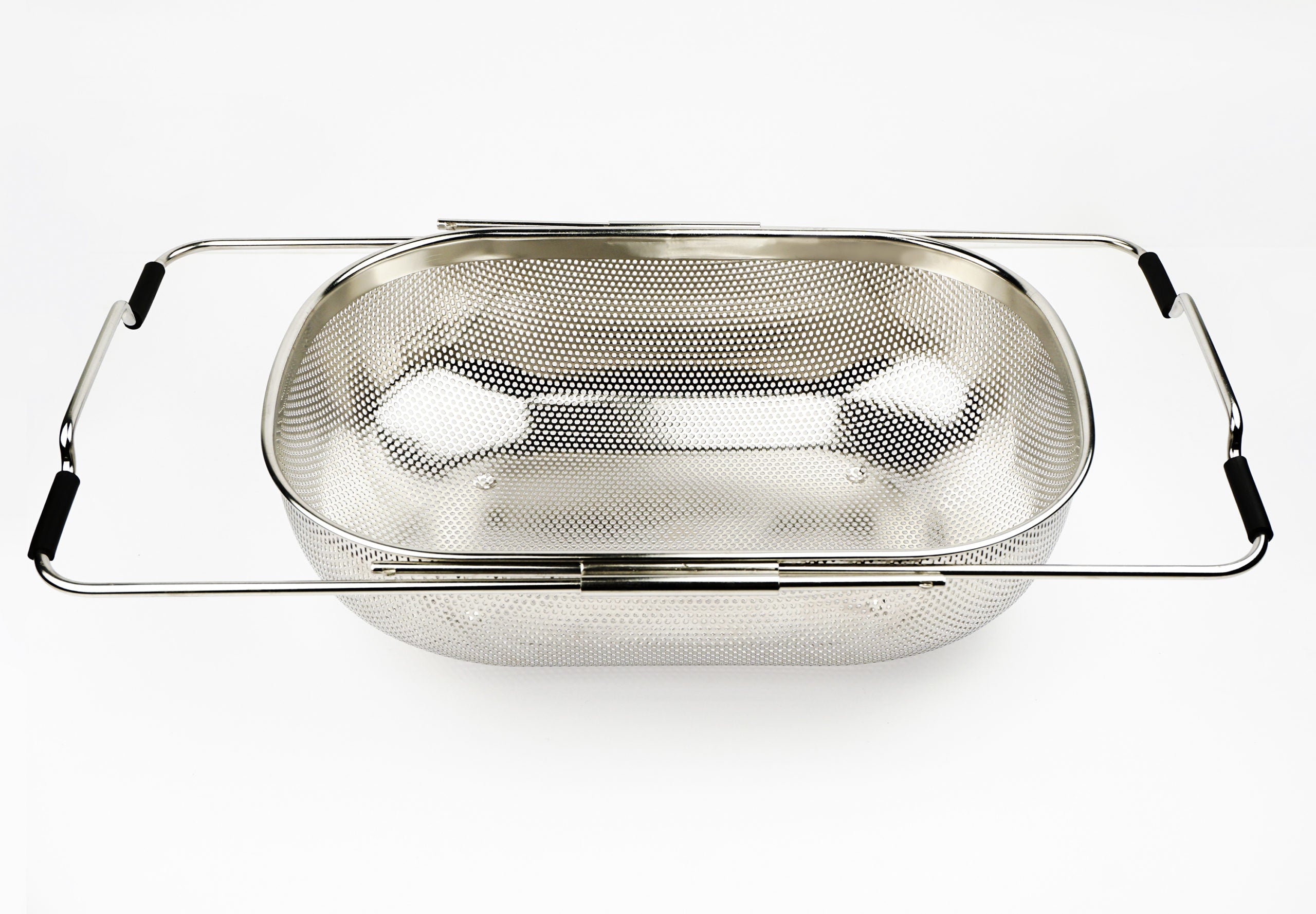 Precision Pierced Over-The-Sink Stainless Steel Drainer