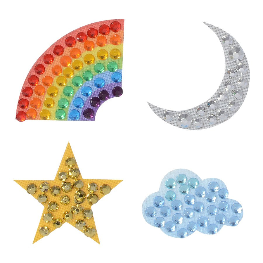 StickerBeans Baby Beans "Sunny & 70" Mini Sparkle Sticker Set