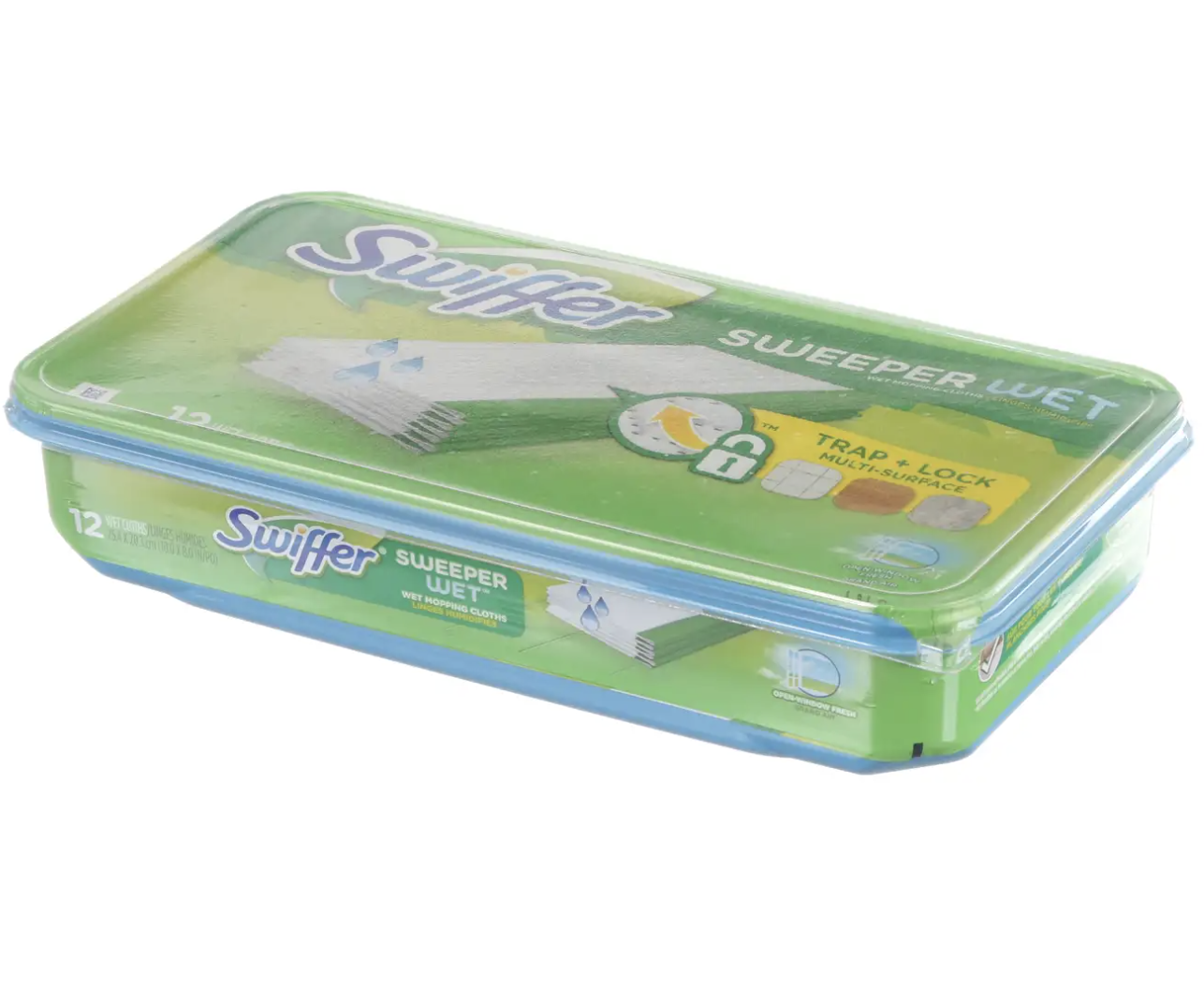 Swiffer Wet Cloth Refills – Open Window Fresh Scent – Pack of 12