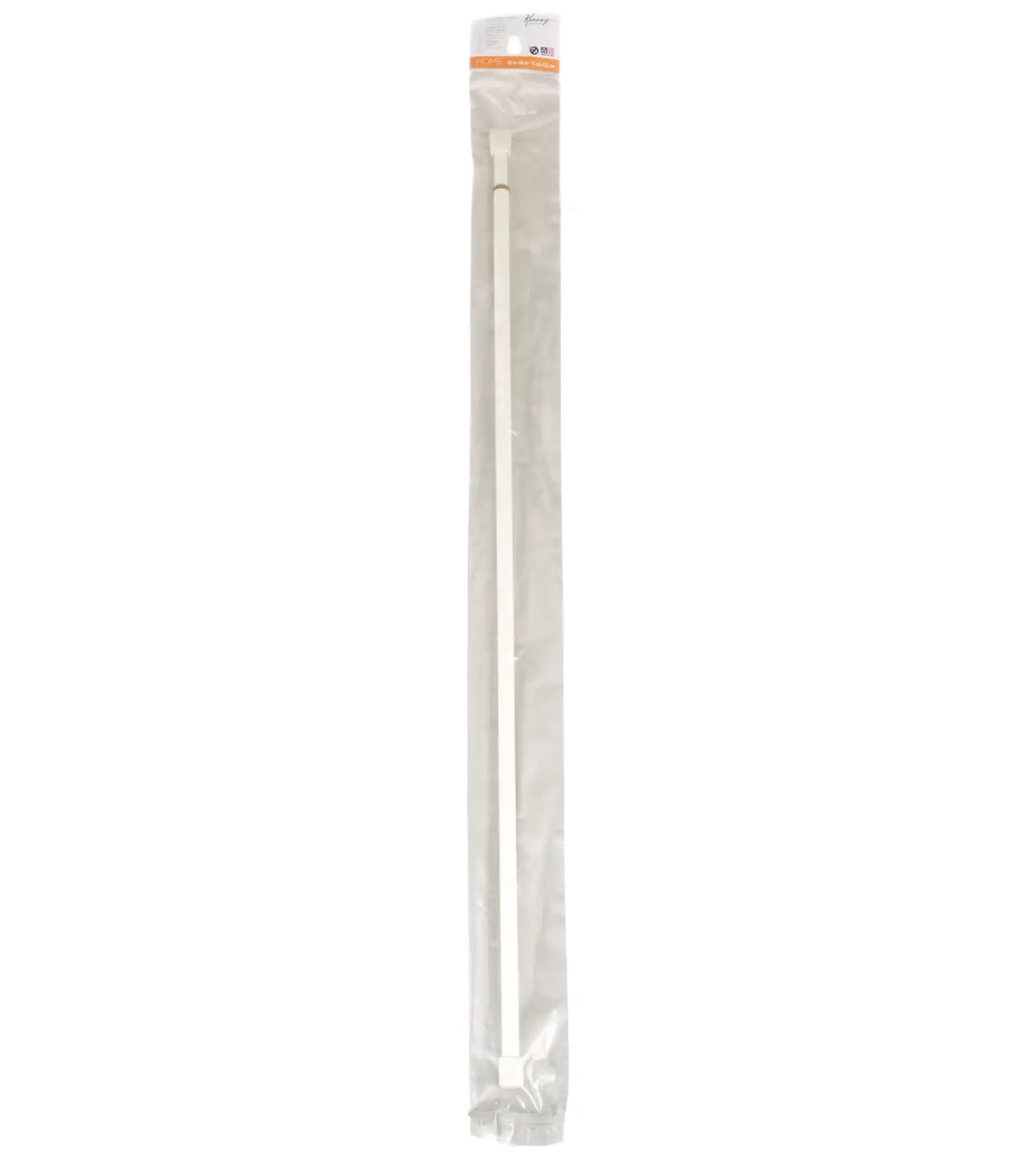 Spring Tension Rod – White – 28" to 48"