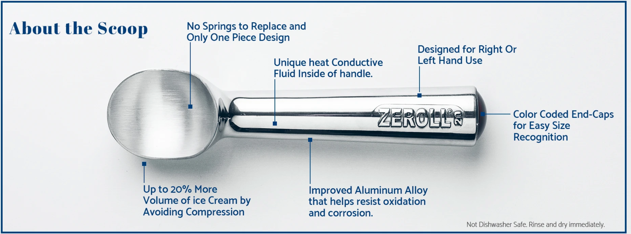 Zeroll #12 Anti-Freeze Ice Cream Scoop – 3oz