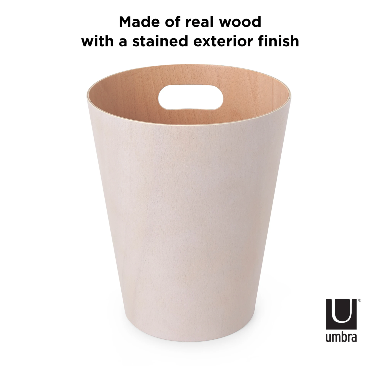 Umbra Woodrow Waste Can – White