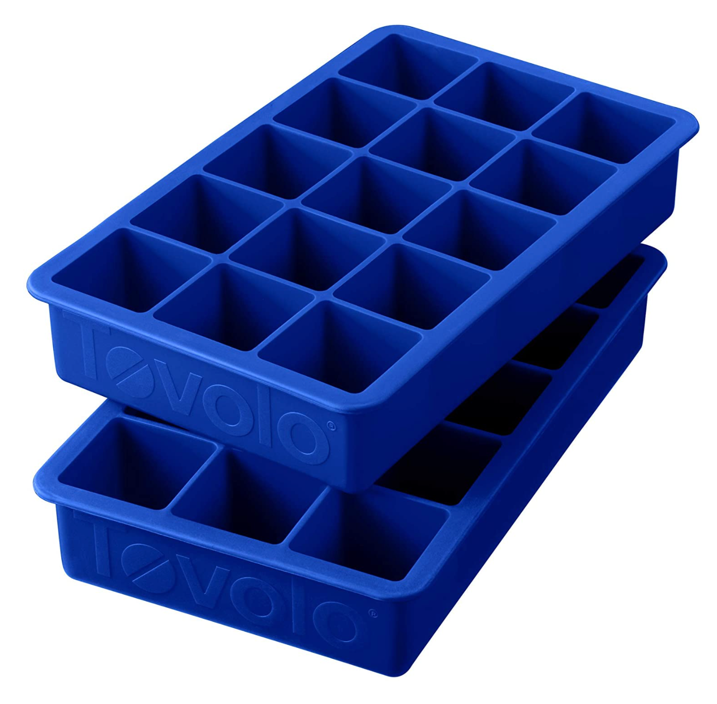 Silicone Freezing Tray with Lid,Soup Cube Tray,Silicone Freezer  Container,Freeze & Store Soup, Broth, Sauce - sky blue