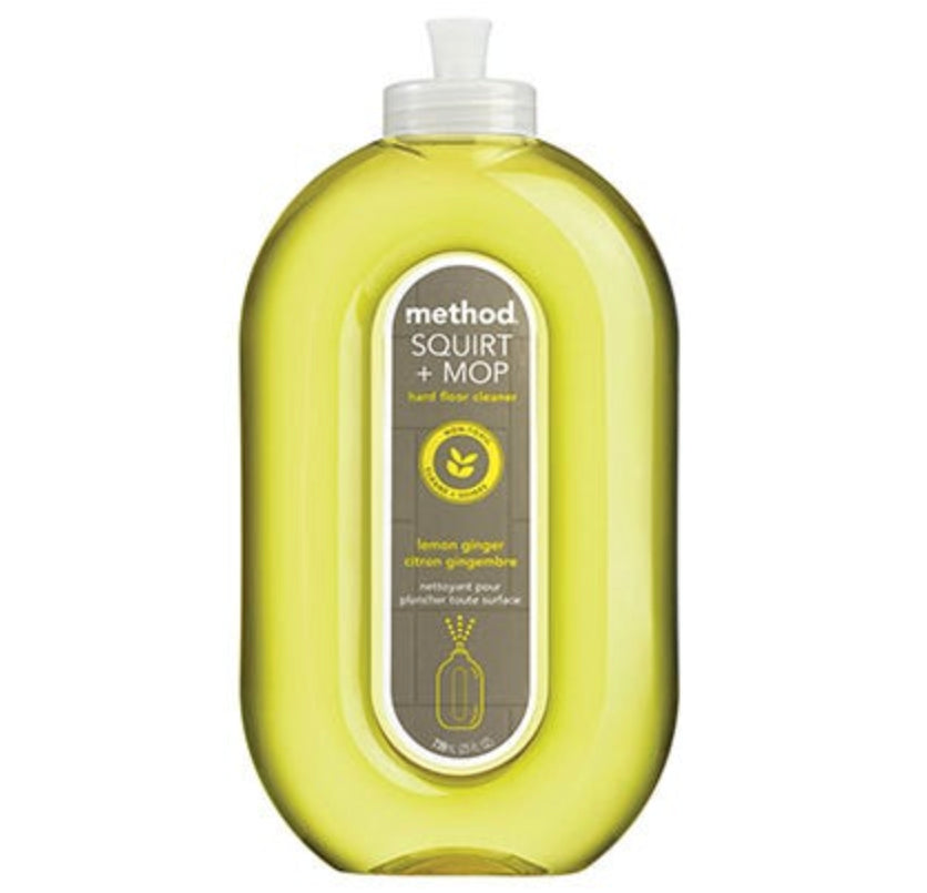Method Squirt + Mop Hard Floor Cleaner - Lemon Ginger – 25oz
