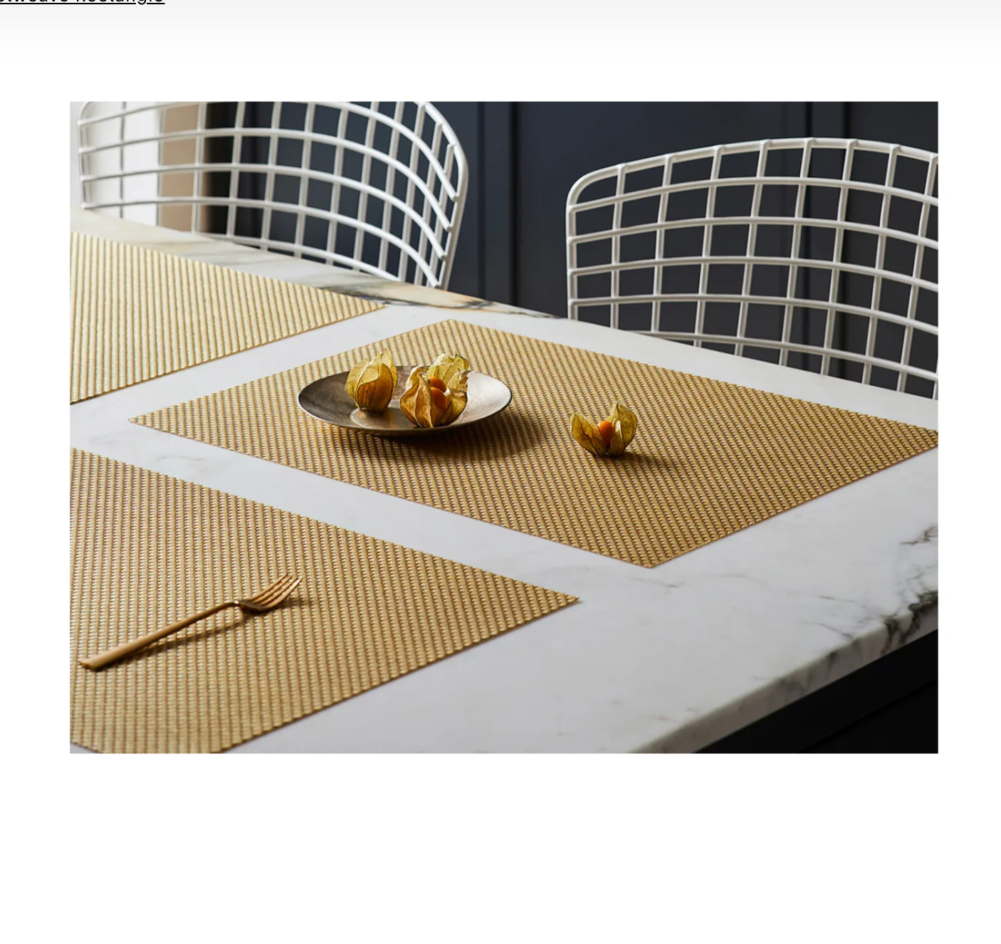 Chilewich Basketweave Placemat – Gilded