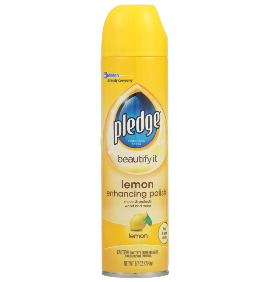 Pledge Furniture Polish – Lemon – 9.7-oz.