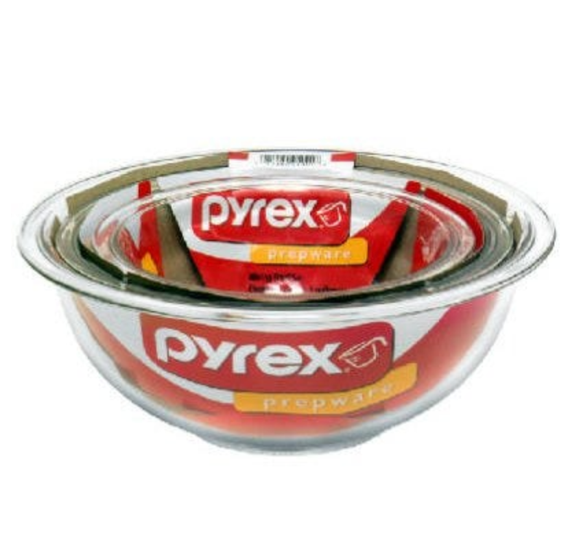 Mixing Bowl Set – Clear – 3-Pc.