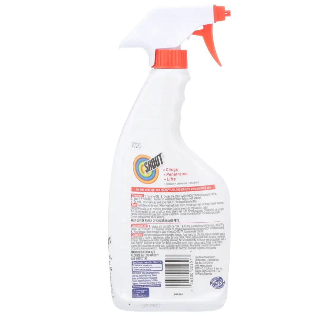 Shout Triple-Acting Stain Remover Spray – 22 OZ.