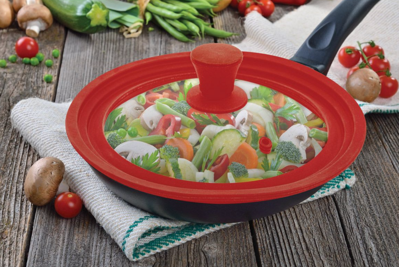 Universal Pot Lid and Microwave Cover