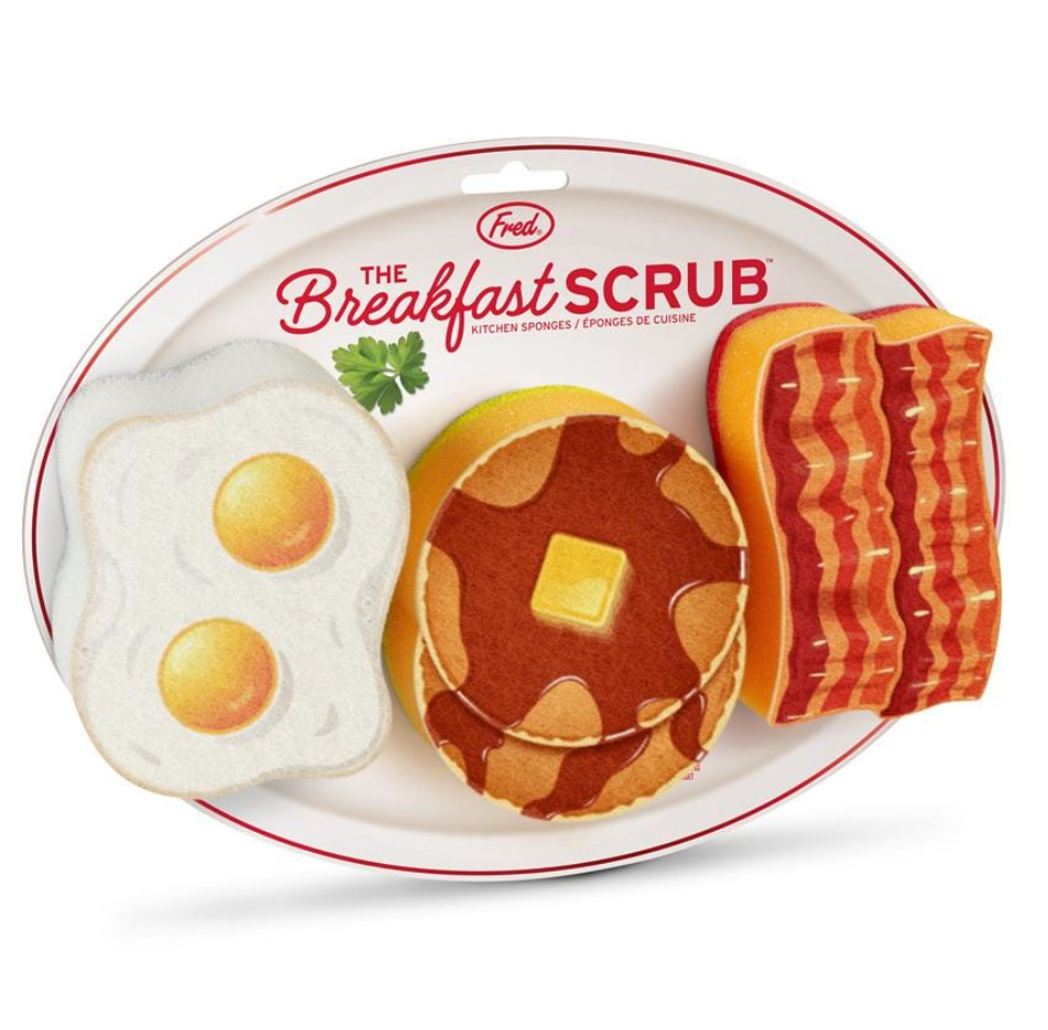 Fred Scrub Sponges – Breakfast Assortment – Set of 3