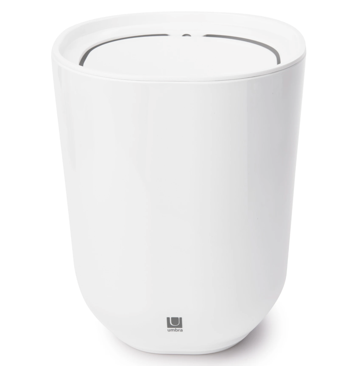 Umbra Covered Waste Can – 1.7 Gallon – White