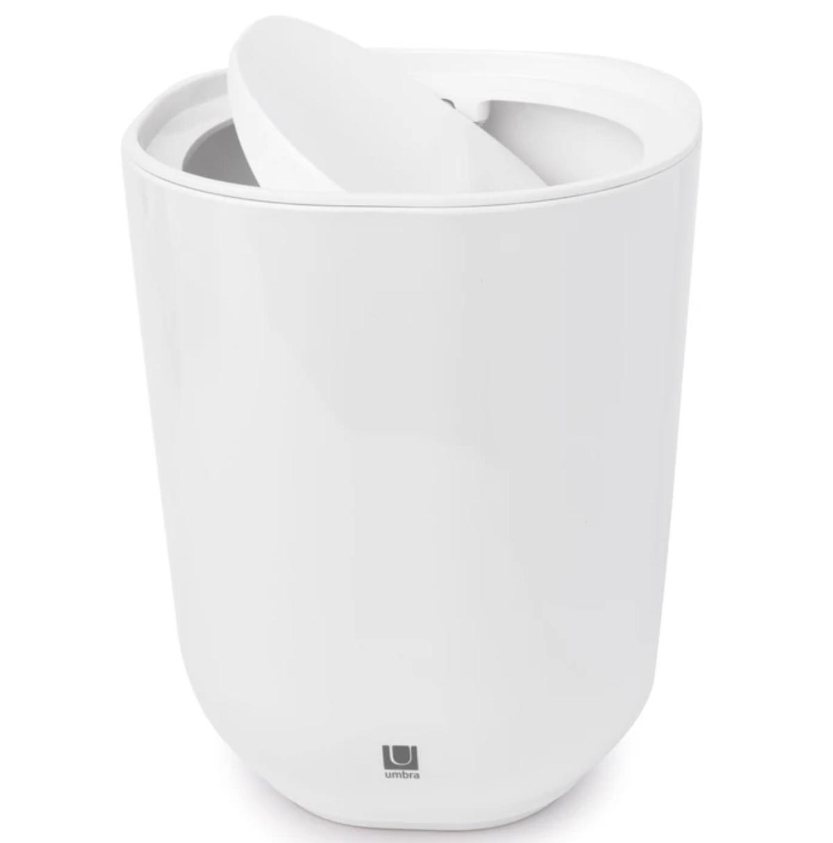 Umbra Covered Waste Can – 1.7 Gallon – White