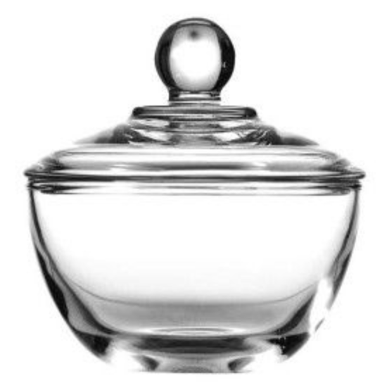 Glass Sugar Bowl and Cover – 8 Ounces