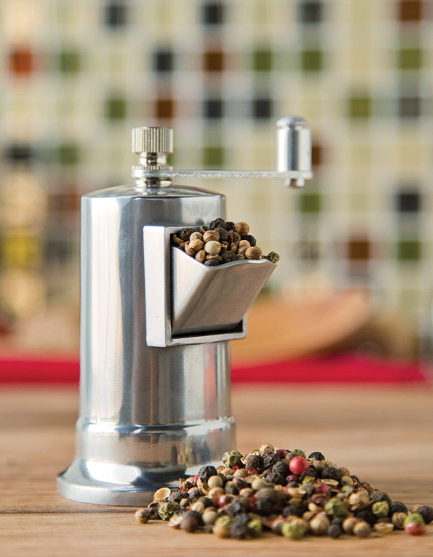 Crank Grinder Pepper Mill – Polished Aluminum